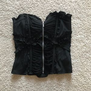 BEBE BLACK CORSET